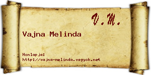 Vajna Melinda névjegykártya